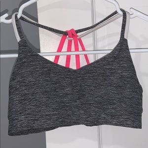 grey sports bra